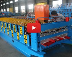 Roofing trapezoid and corrugated double layers roll forming machine steel sheet double deck machine