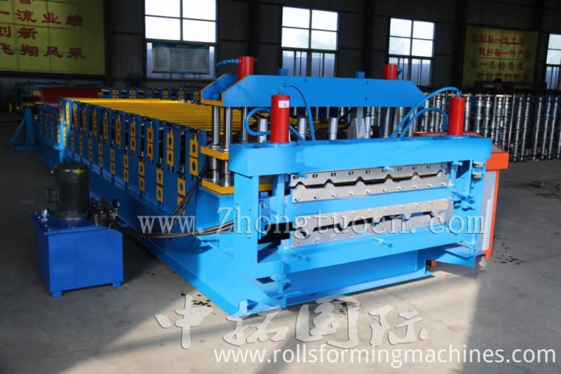 Double layer metal forming machine