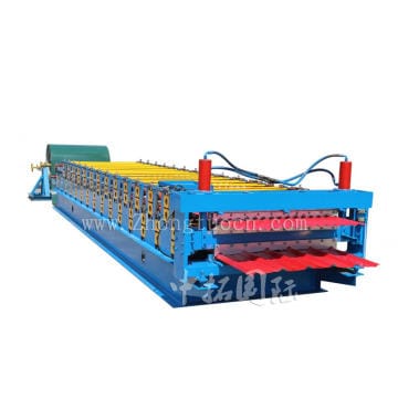 Cold Double Layer Corrugated Roofing Sheet Machine
