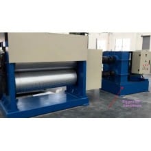 Chequered embossing machine for mild steel
