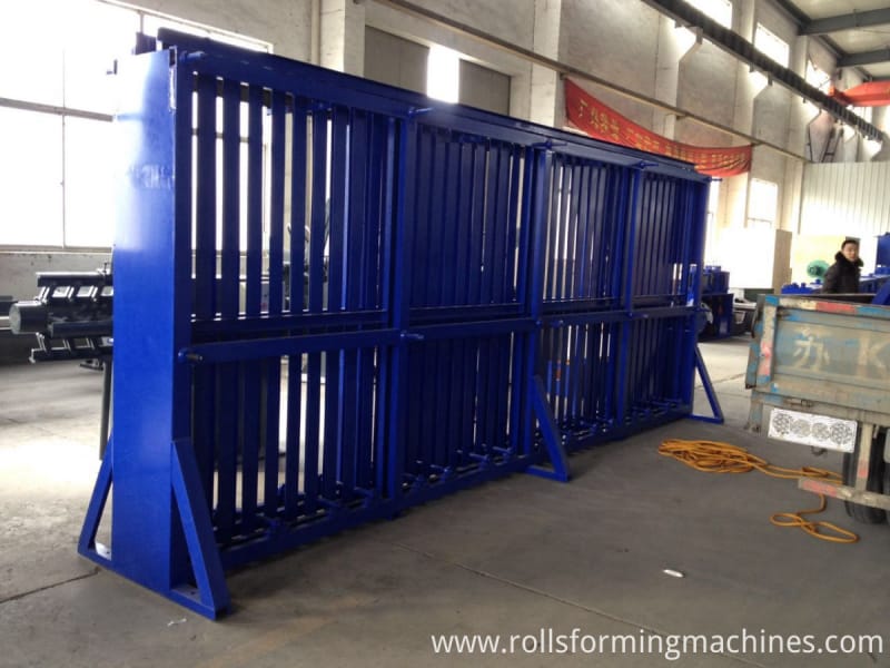 material storage for tube roll forming machine